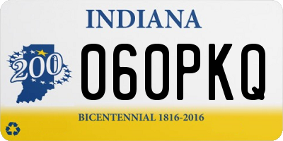 IN license plate 060PKQ