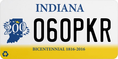 IN license plate 060PKR
