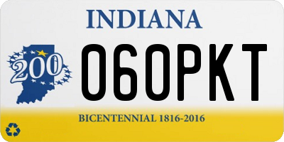 IN license plate 060PKT