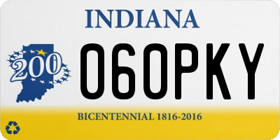 IN license plate 060PKY