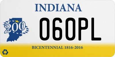 IN license plate 060PL