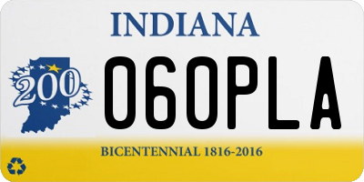 IN license plate 060PLA