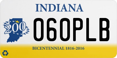 IN license plate 060PLB