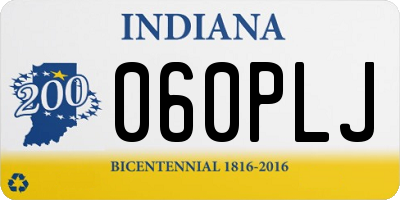 IN license plate 060PLJ