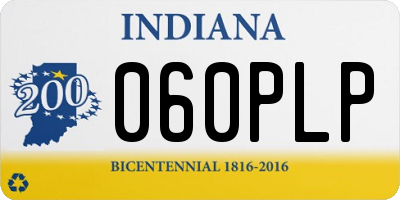 IN license plate 060PLP