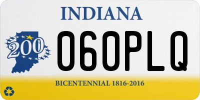 IN license plate 060PLQ