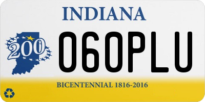 IN license plate 060PLU