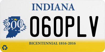 IN license plate 060PLV