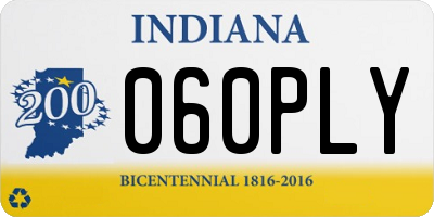 IN license plate 060PLY