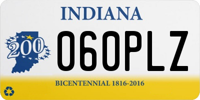 IN license plate 060PLZ
