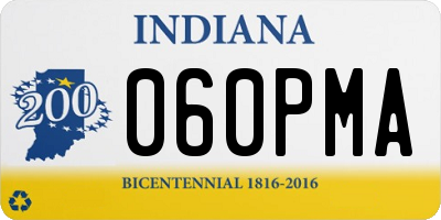 IN license plate 060PMA