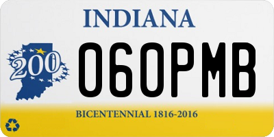 IN license plate 060PMB