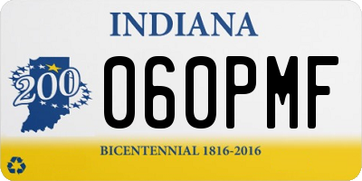 IN license plate 060PMF