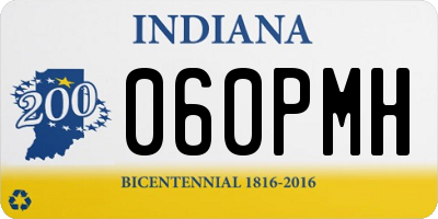 IN license plate 060PMH