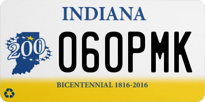 IN license plate 060PMK