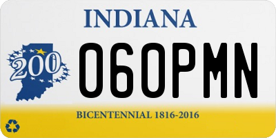 IN license plate 060PMN