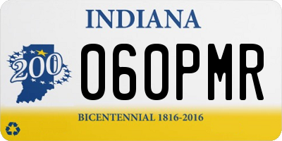 IN license plate 060PMR