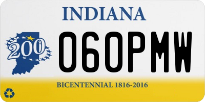 IN license plate 060PMW
