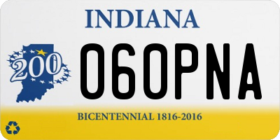 IN license plate 060PNA