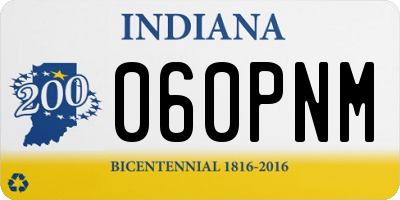 IN license plate 060PNM
