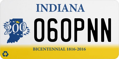 IN license plate 060PNN