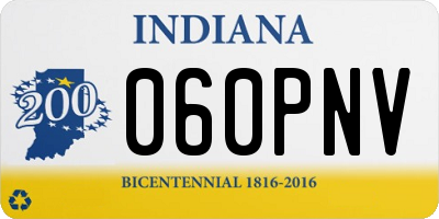 IN license plate 060PNV