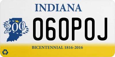 IN license plate 060POJ