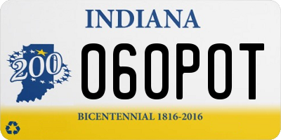IN license plate 060POT