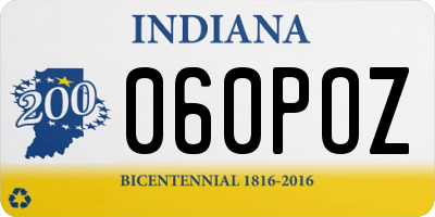 IN license plate 060POZ
