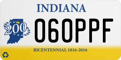 IN license plate 060PPF