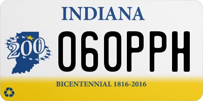 IN license plate 060PPH
