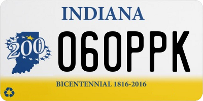 IN license plate 060PPK