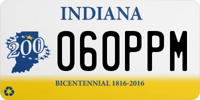 IN license plate 060PPM