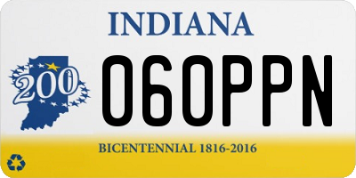 IN license plate 060PPN