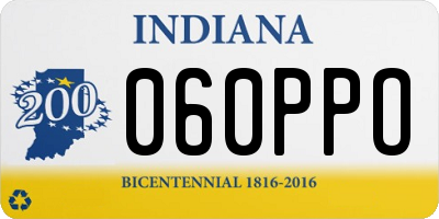 IN license plate 060PPO