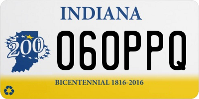 IN license plate 060PPQ