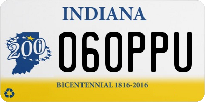 IN license plate 060PPU