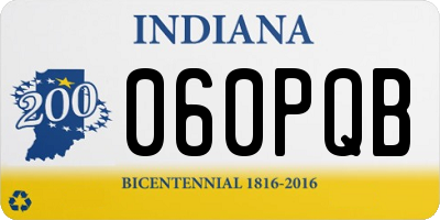 IN license plate 060PQB