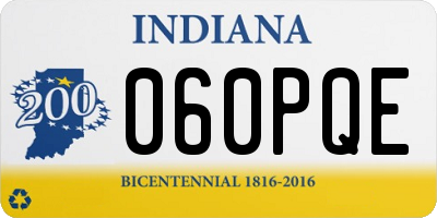 IN license plate 060PQE