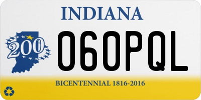 IN license plate 060PQL