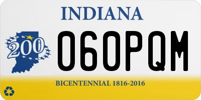 IN license plate 060PQM