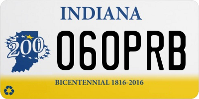 IN license plate 060PRB