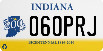 IN license plate 060PRJ