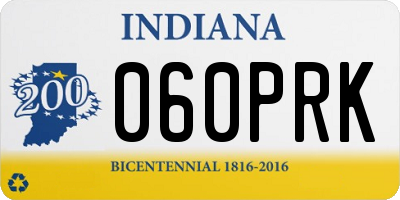 IN license plate 060PRK