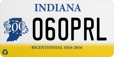 IN license plate 060PRL