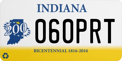 IN license plate 060PRT