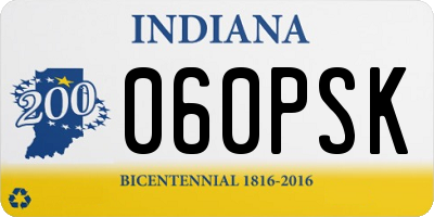 IN license plate 060PSK