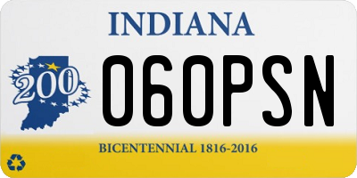 IN license plate 060PSN