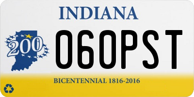 IN license plate 060PST