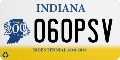 IN license plate 060PSV